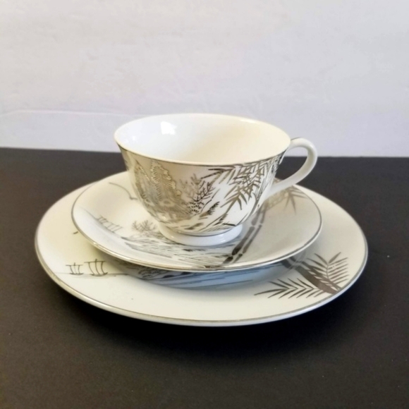 MEIYO Nippon Tea Cup Saucer and Plate Set - Picture 1 of 8